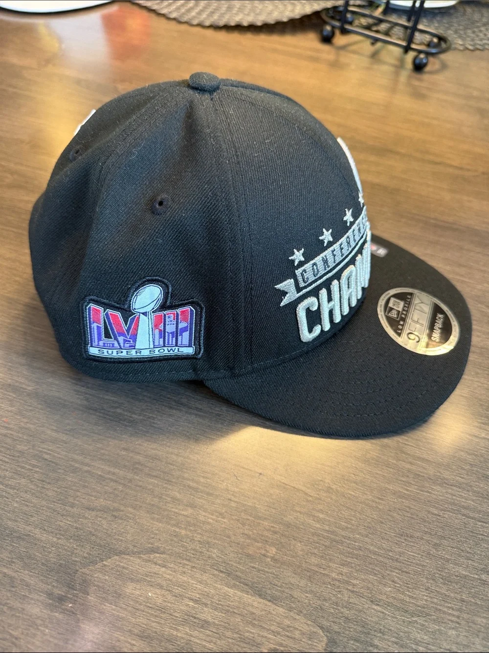 New Era Black San Francisco 49ers Conference Champions 9FIFTY Snapback NWT